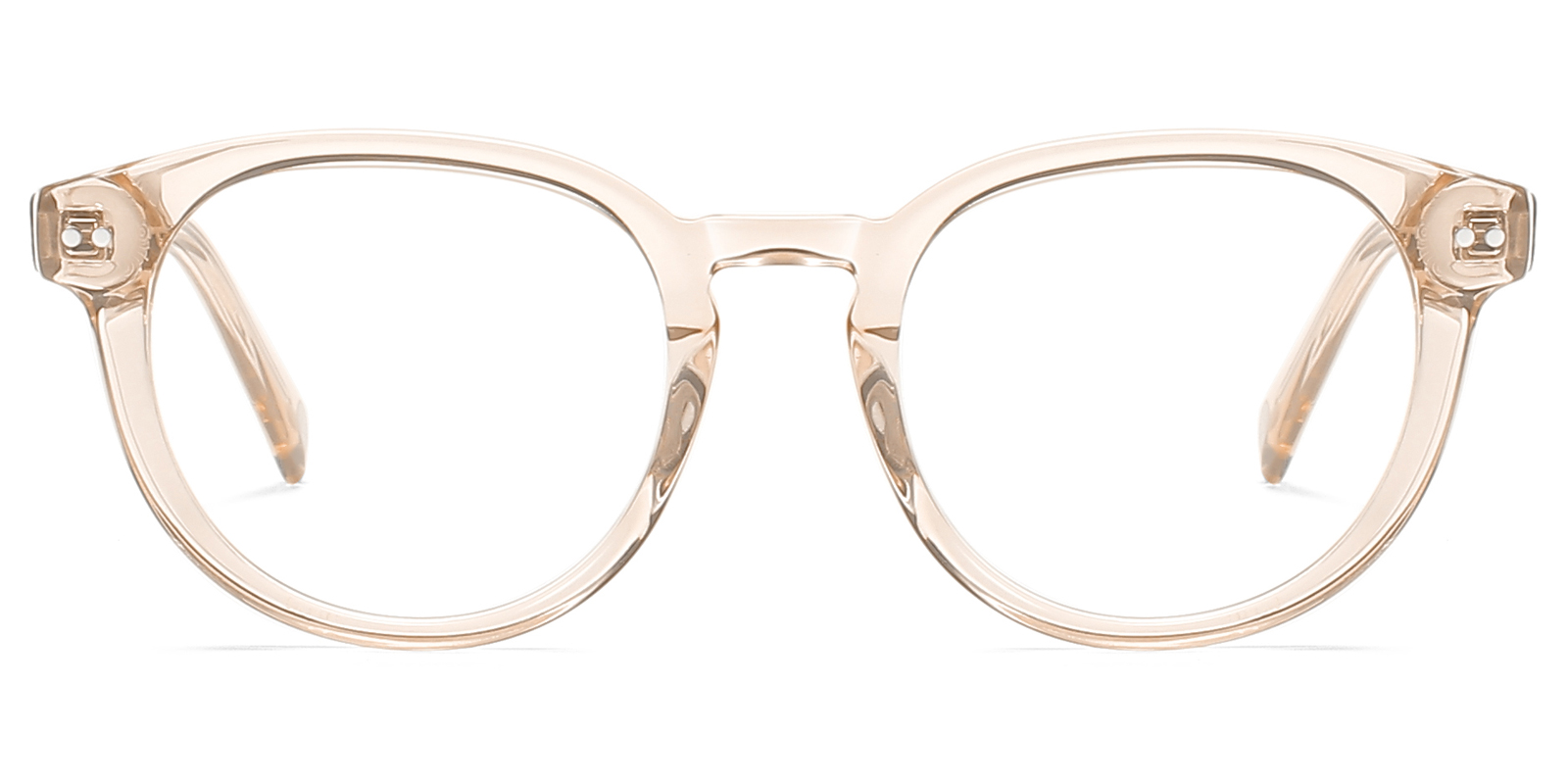 Yanaa Prescription Glasses Round Champagne Eyeglasses 8971cg