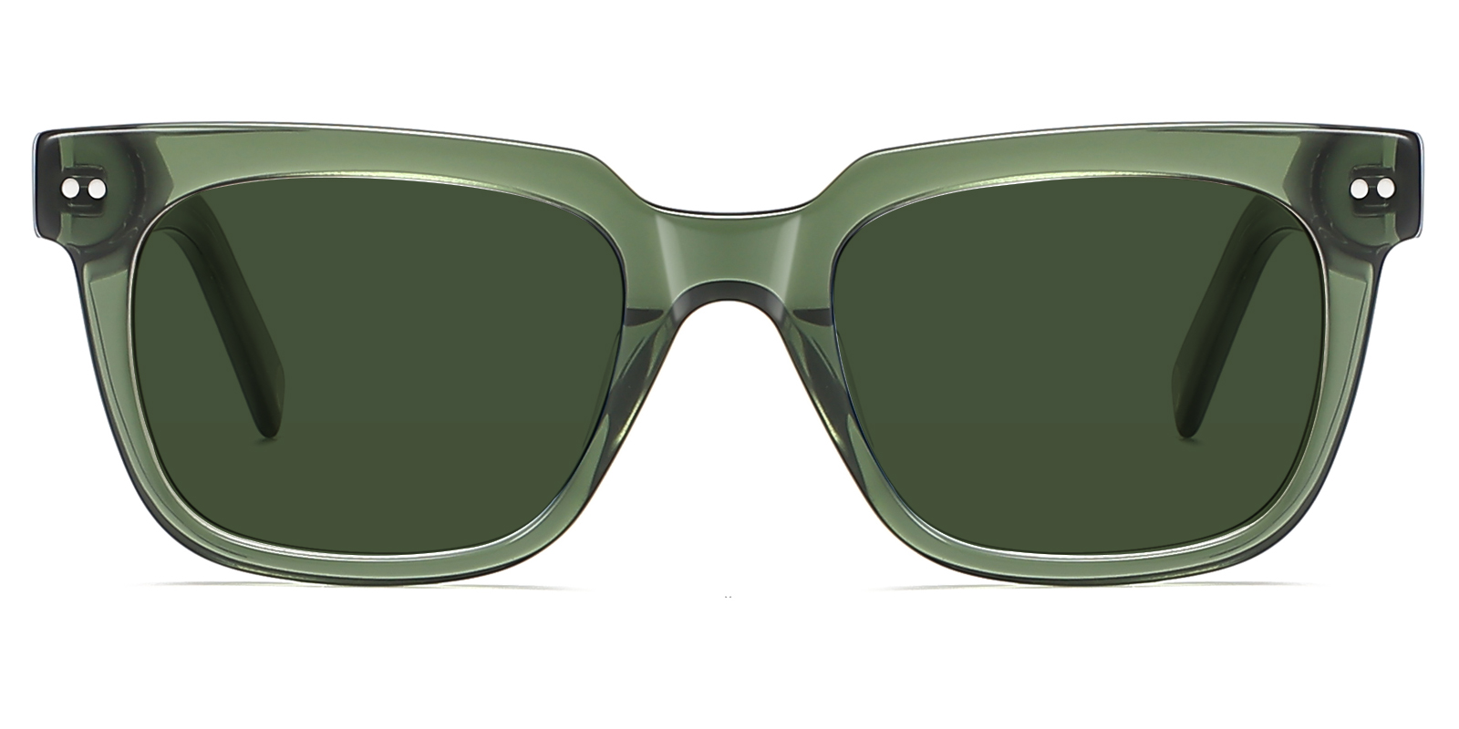 Square Green Sunglasses