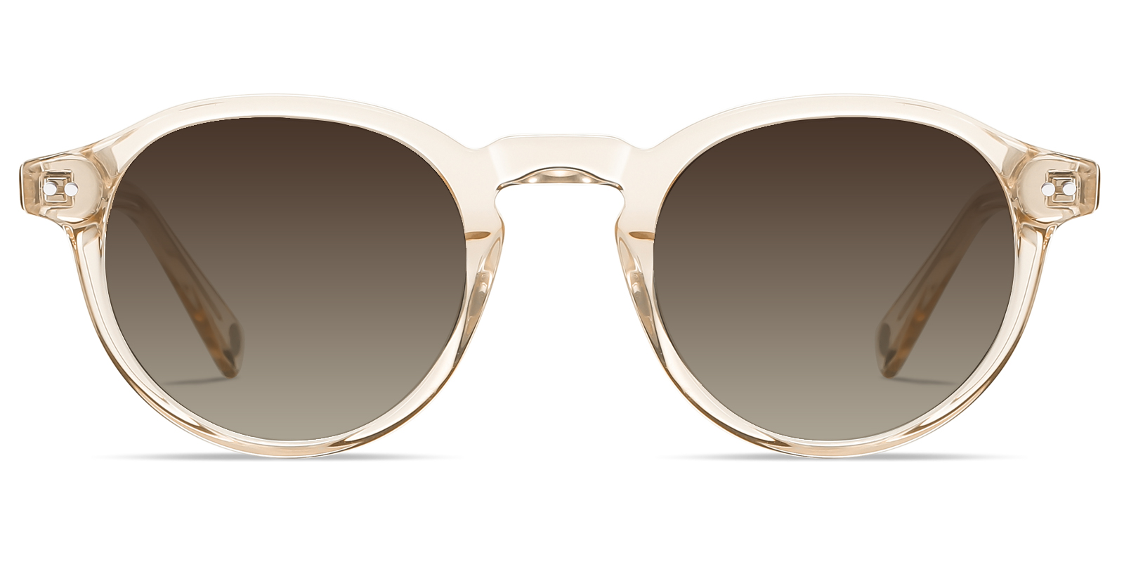  Round Champagne Sunglasses