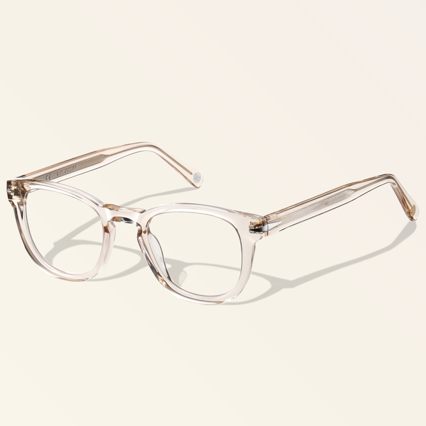  Eida Prescription Glasses Round Champagne Eyeglasses 8875